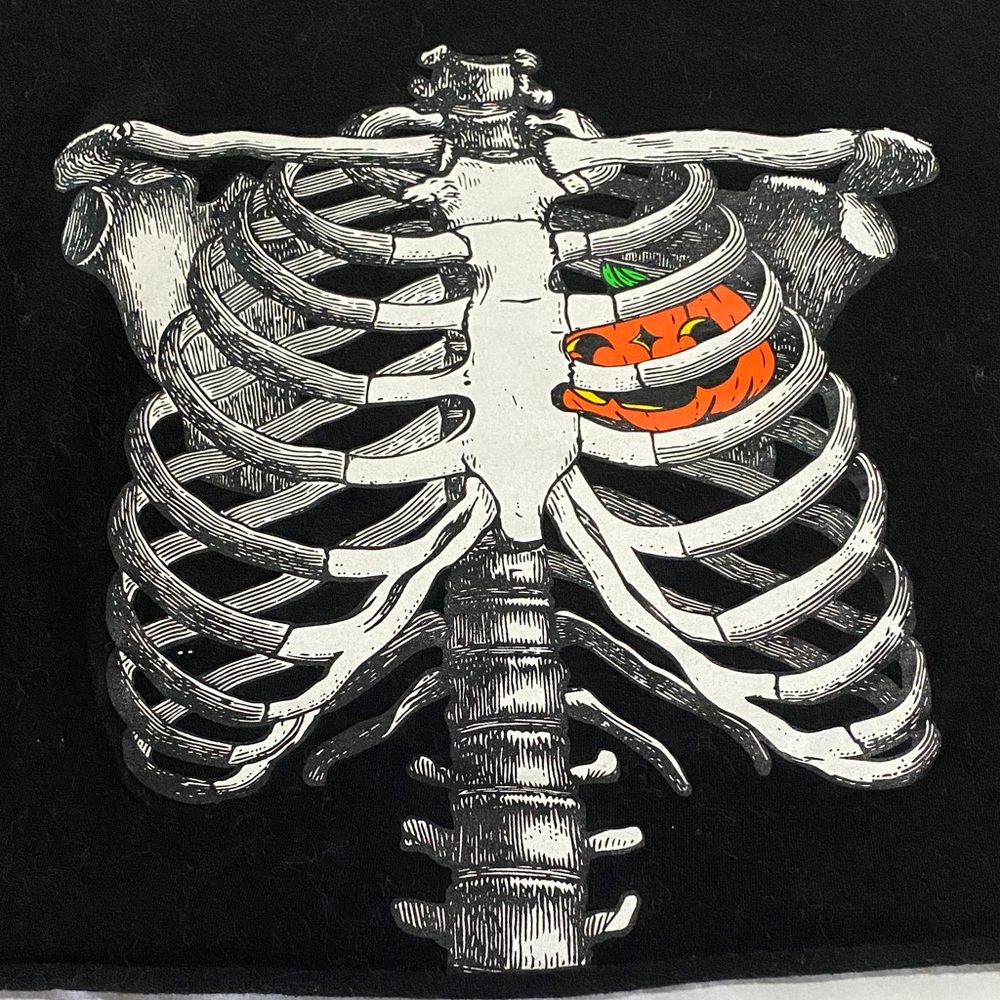 Skeleton crop top